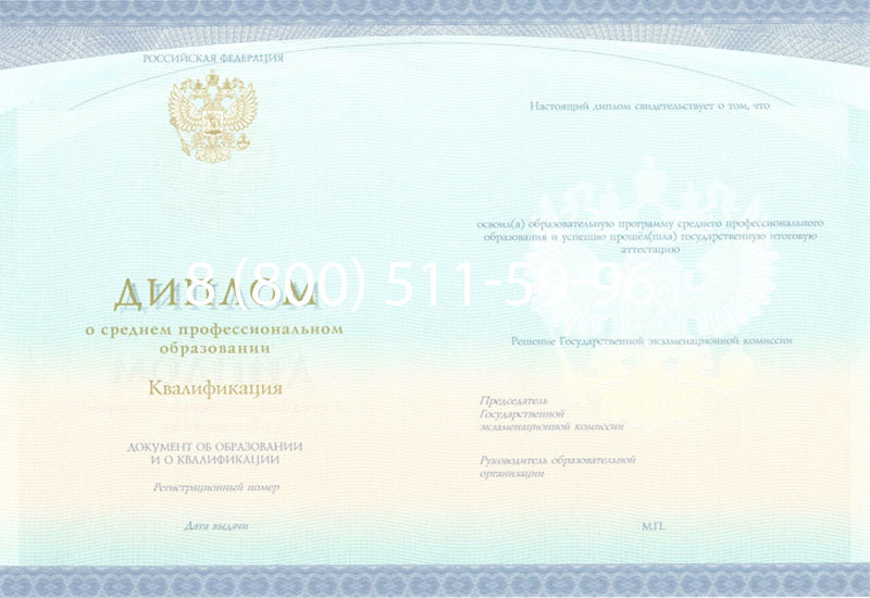 Купить Диплом техникума (Спецбланк) 2014-2024 года в Новом Уренгое Купить Диплом техникума (Спецбланк) 2014-2024 года в Новом Уренгое